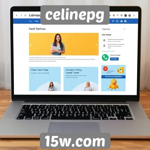 Análise da interface do site Celinepg